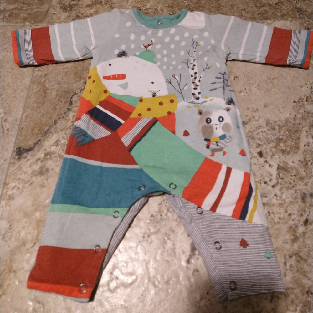 Authentic catimini one piece very warm size 1 Month